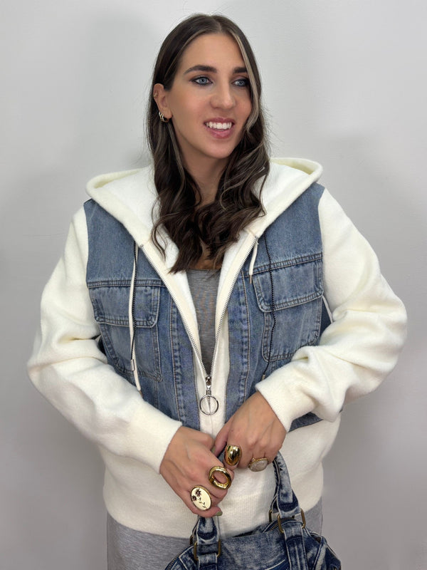 Giubbino Jeans Felpa 092