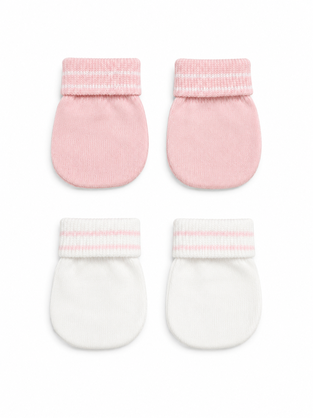 Set Mousse Rosa Striscia Bianca