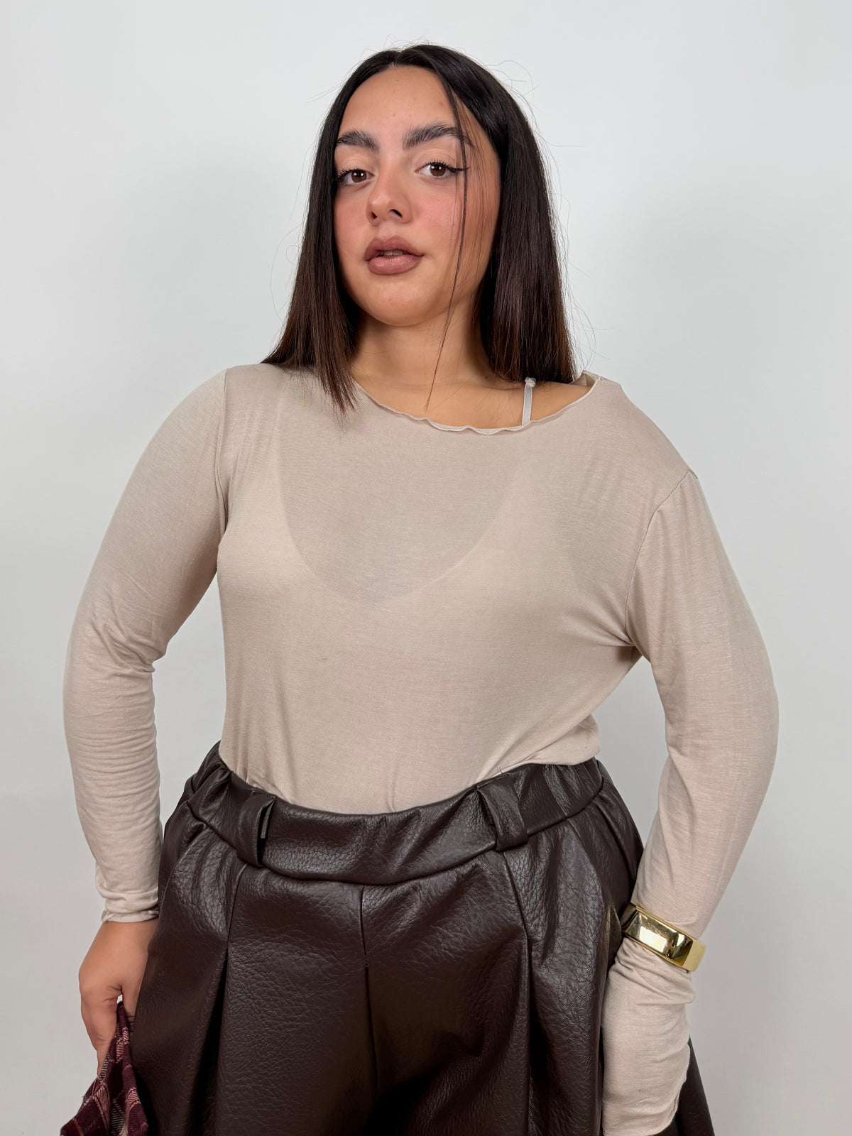 Maglia Semitrasparente  Curvy 28185