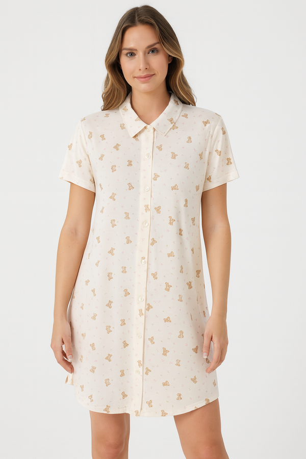 Camicia Da Notte Fiori 8129