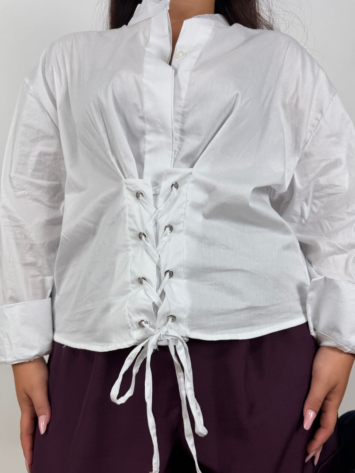 Camicia Stringhe Curvy 2155