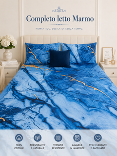 Completo Letto Matr. Marmo