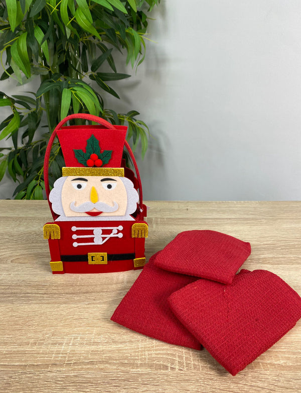 Borsetta + 3 Strofinacci Natalizi N2