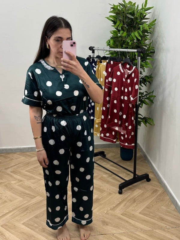 Pigiama Mezza Manica Pois 5859