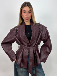 Jacket Stringhe Ecopelle