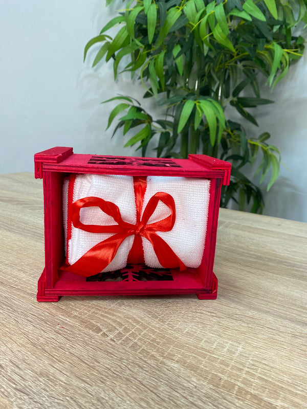 Set 4 Lavette Cestino Natalizio