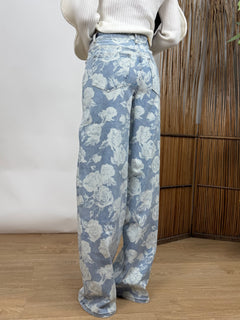 Jeans White Roses 3373