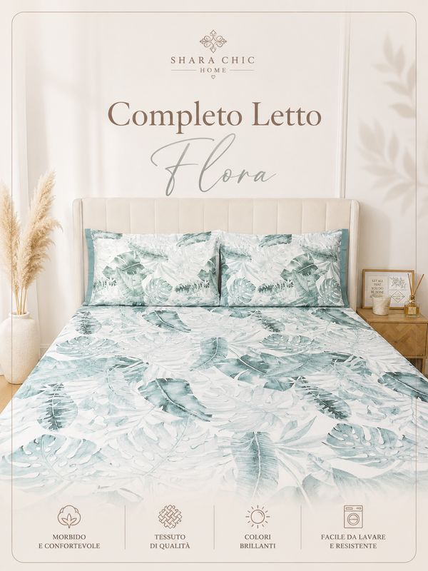 Completo Letto Matr. Flora