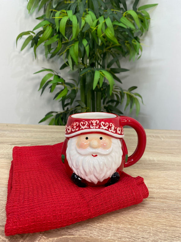 Tazza Babbo Natale + Strofinacci