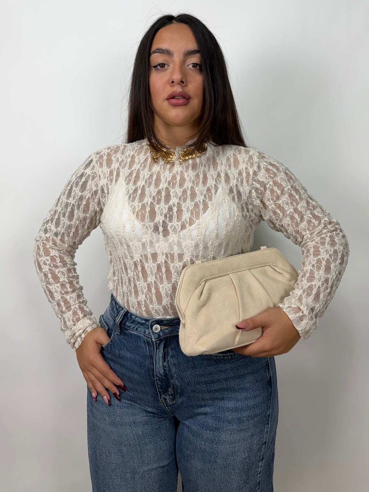 Maglia Macramè Curvy 10121