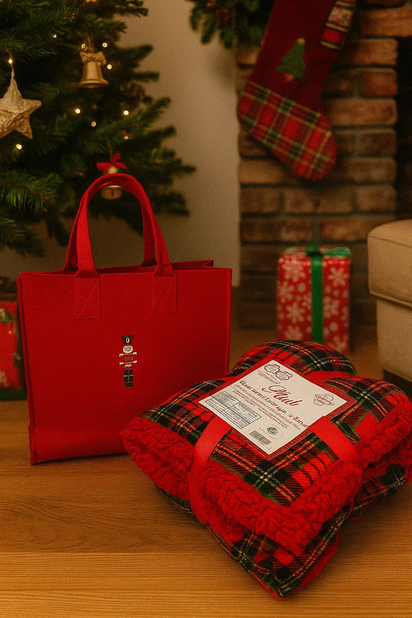 Borsa + Plaid Singolo Natalizio