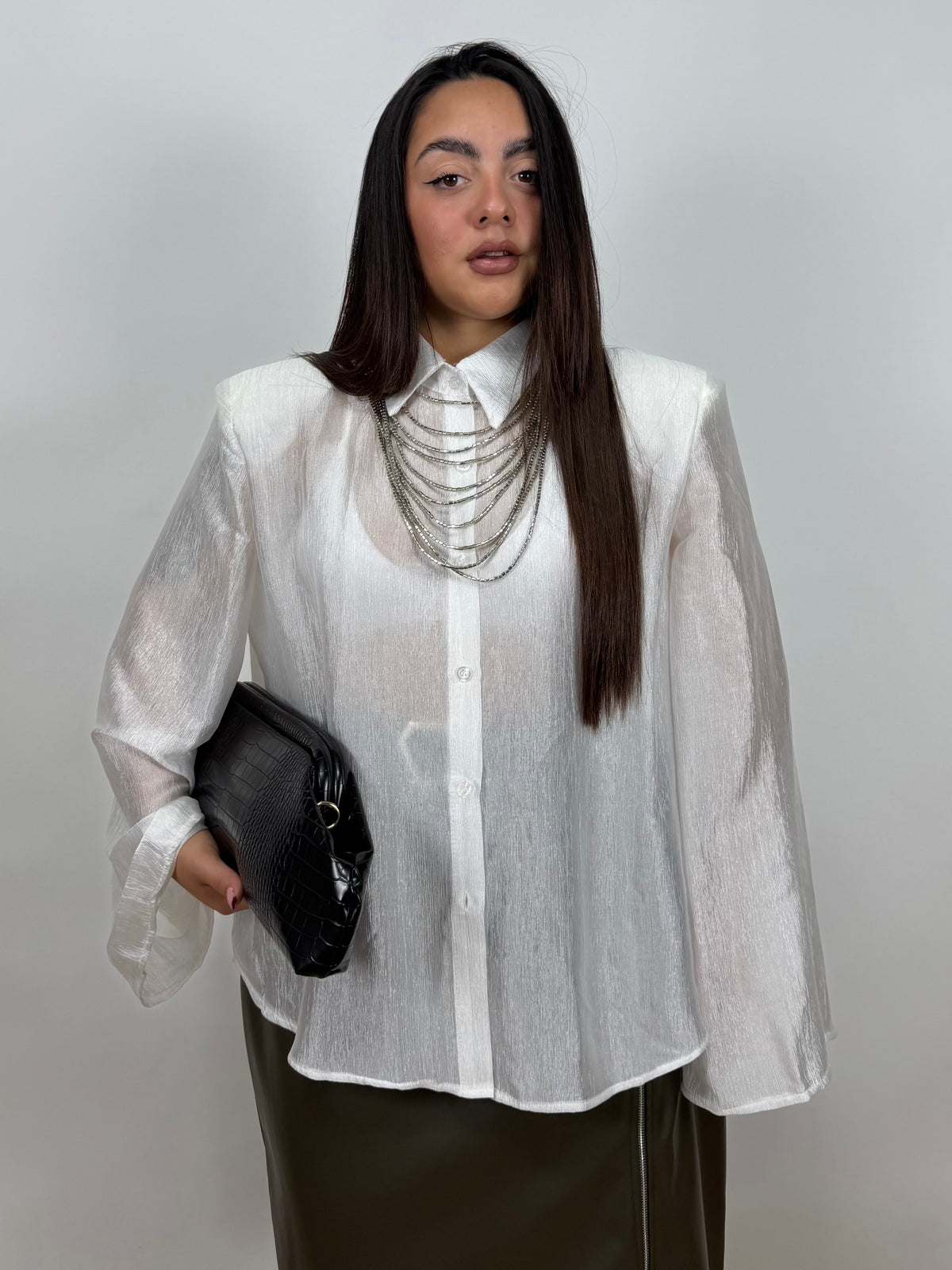 Camicia Semitrasparente Curvy 260782