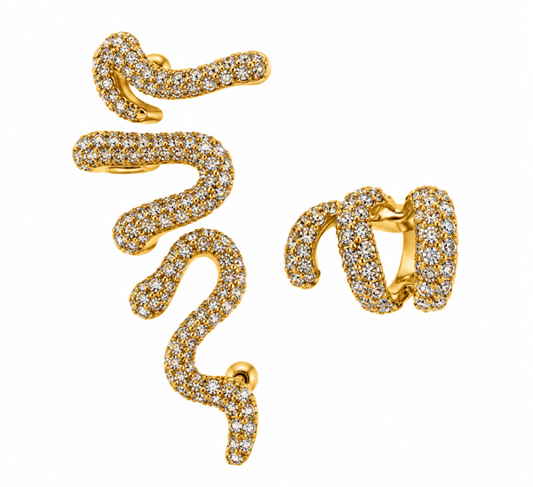 Set Orecchino + EarCuff Serpente