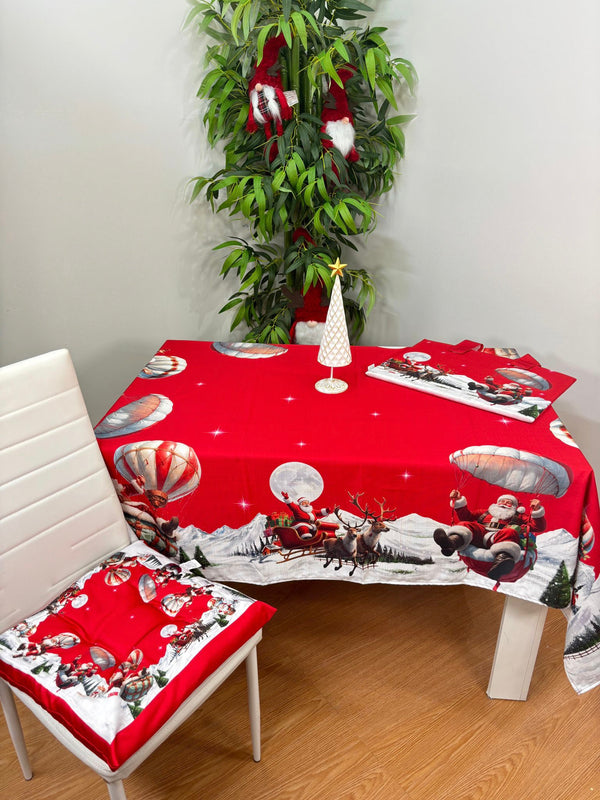 Set Tavolo Natalizio Mongolfiera x6