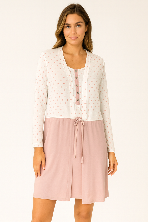 Camicia Da Notte + Vestaglia 3248