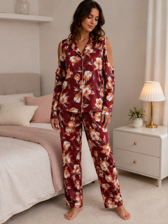 Pigiama Raso Fiori 5867