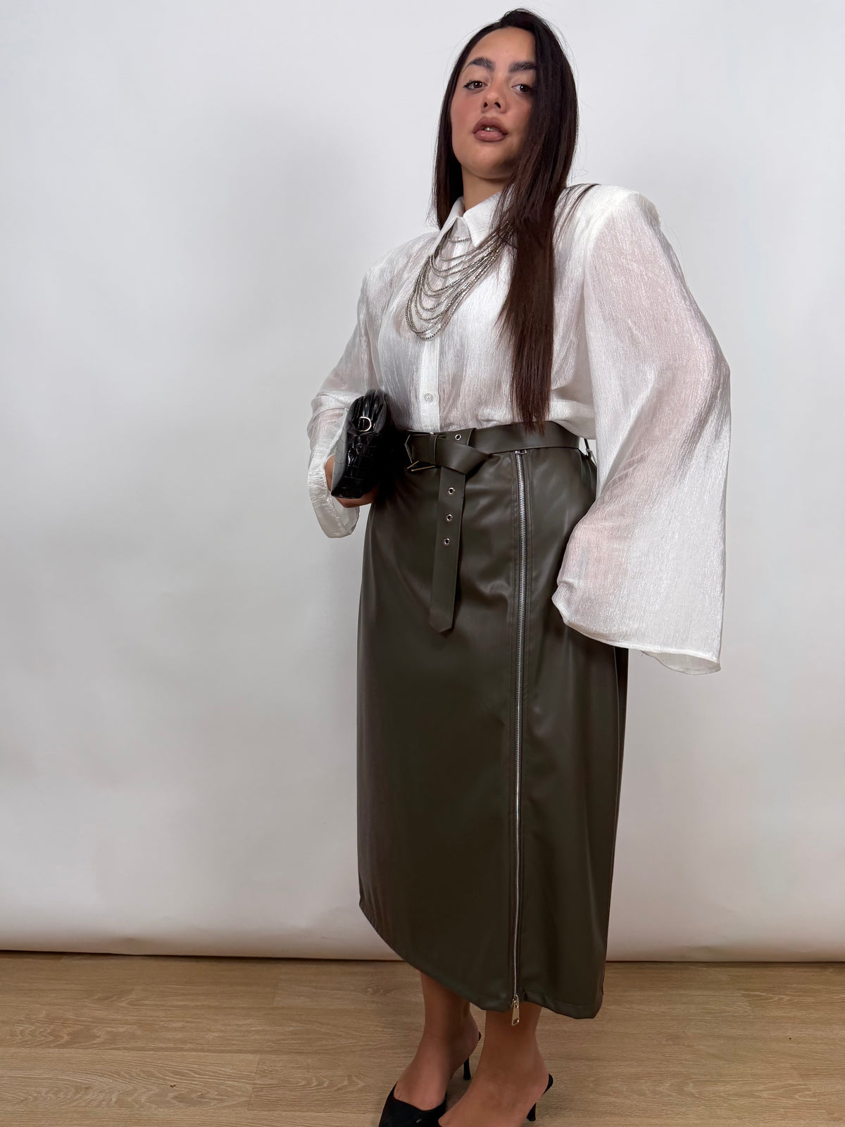 Gonna Ecopelle Curvy 260759