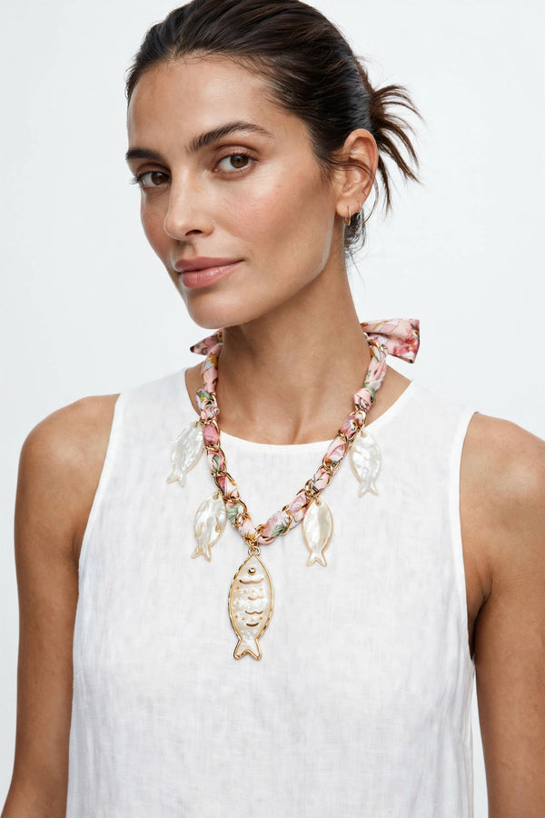 Collana Nastro Rosa