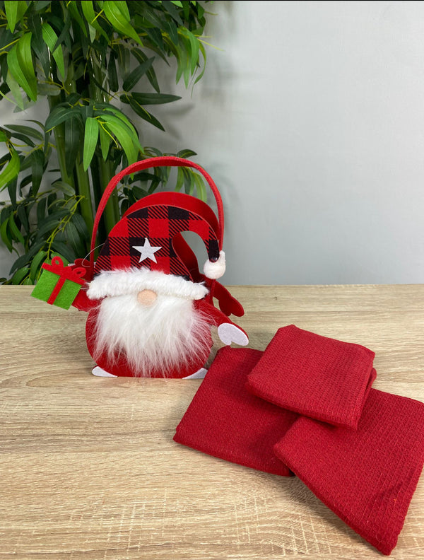 Borsetta + 3 Strofinacci Natalizi N3