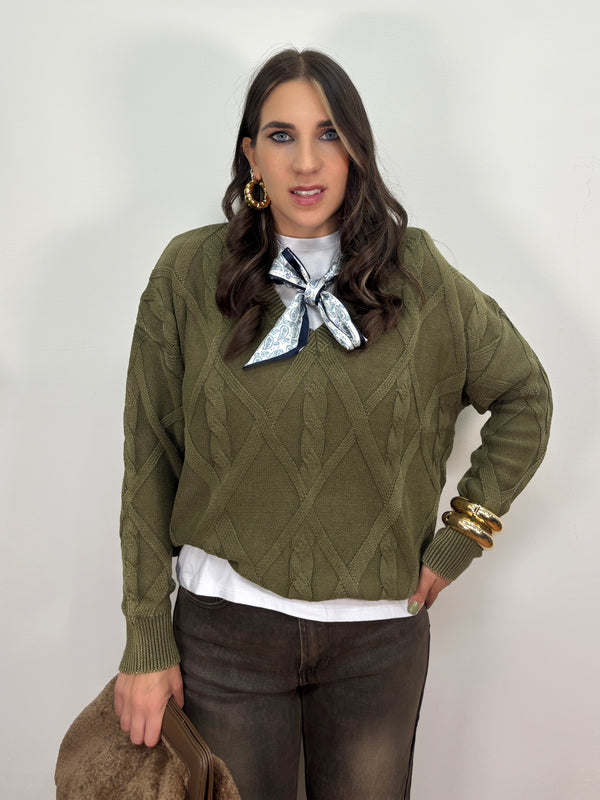 Maglione Treccia 1113