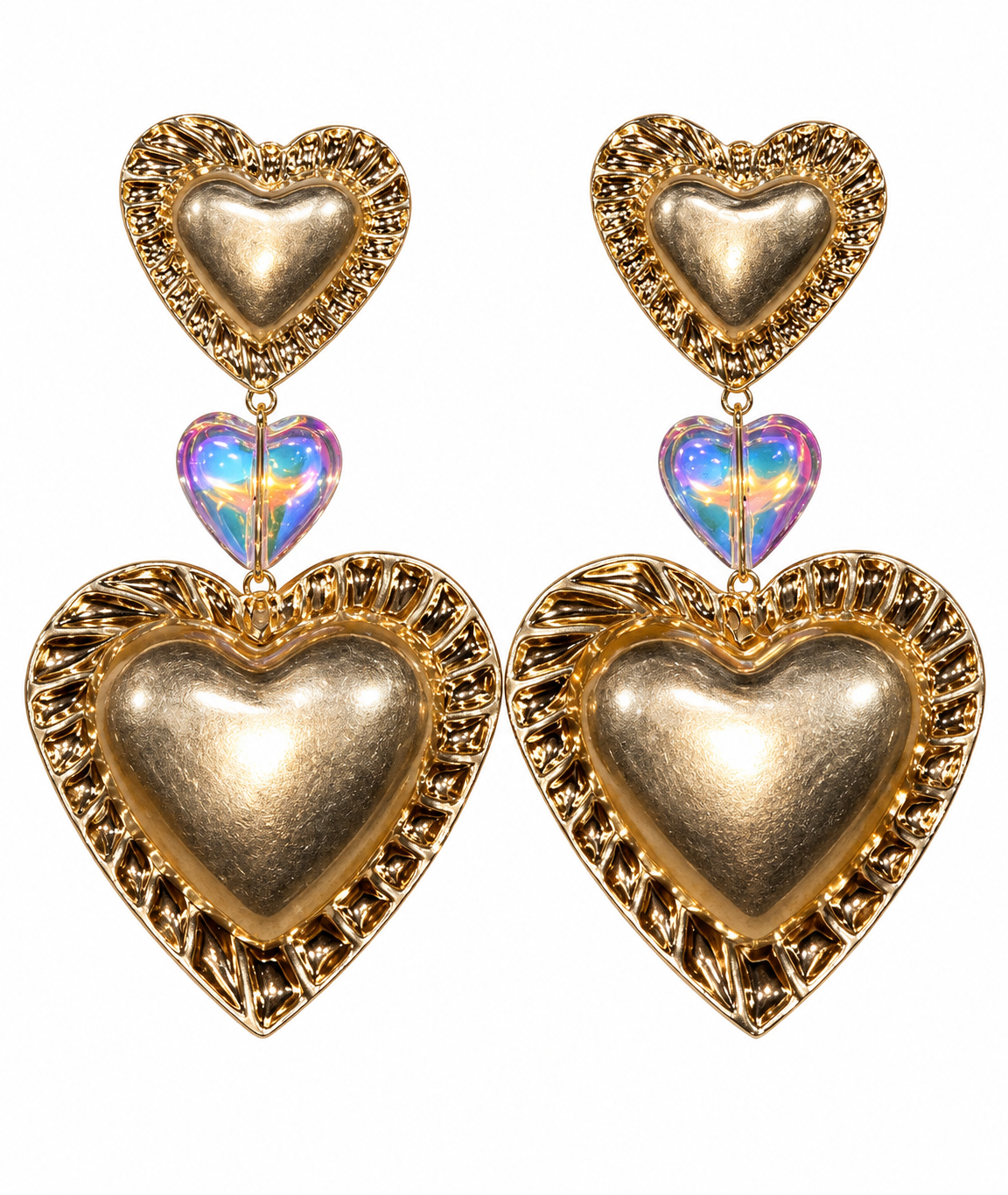 Orecchini Cuori D'Oro