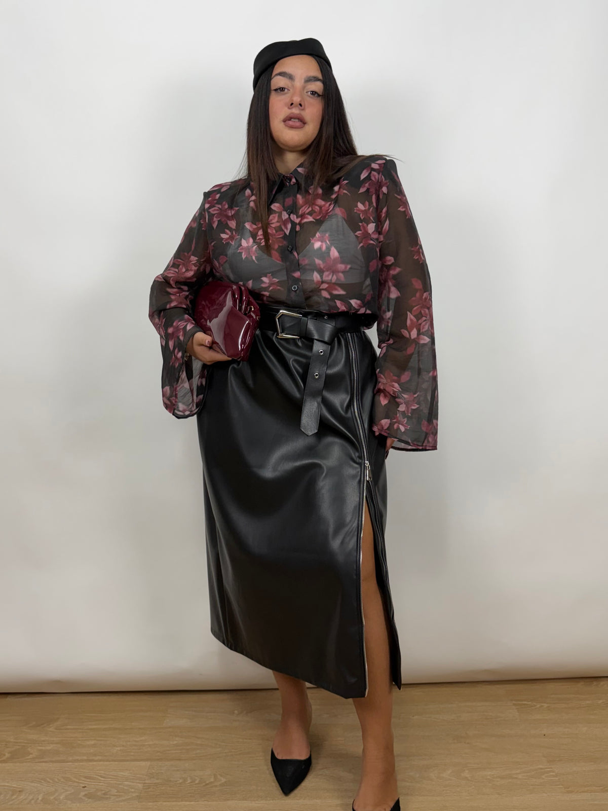 Gonna Ecopelle Curvy 260759