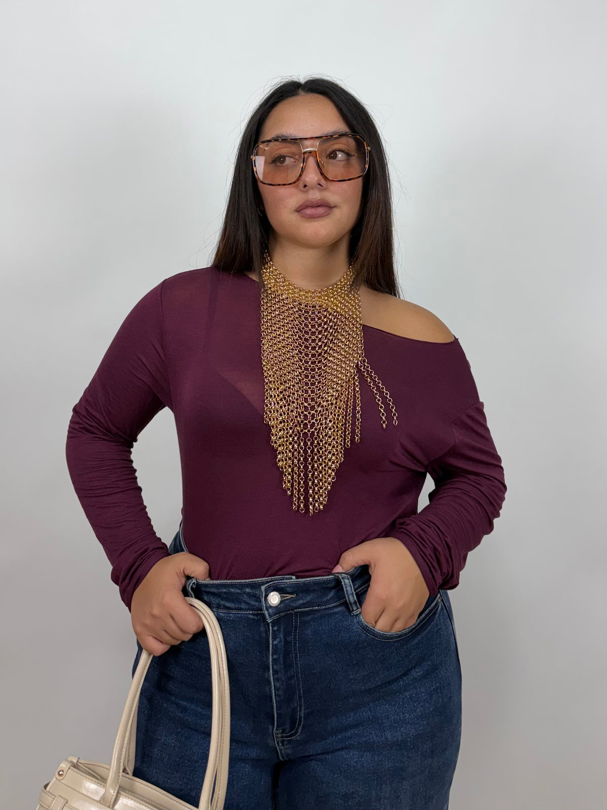 Maglia Semitrasparente  Curvy 28185