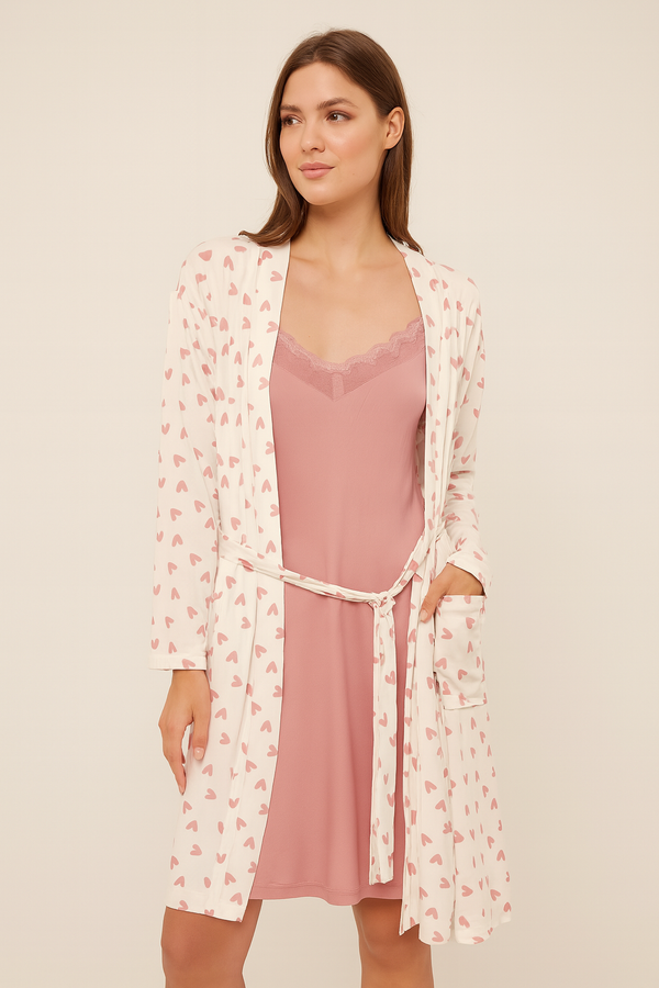 Camicia Da Notte + Vestaglia 7655