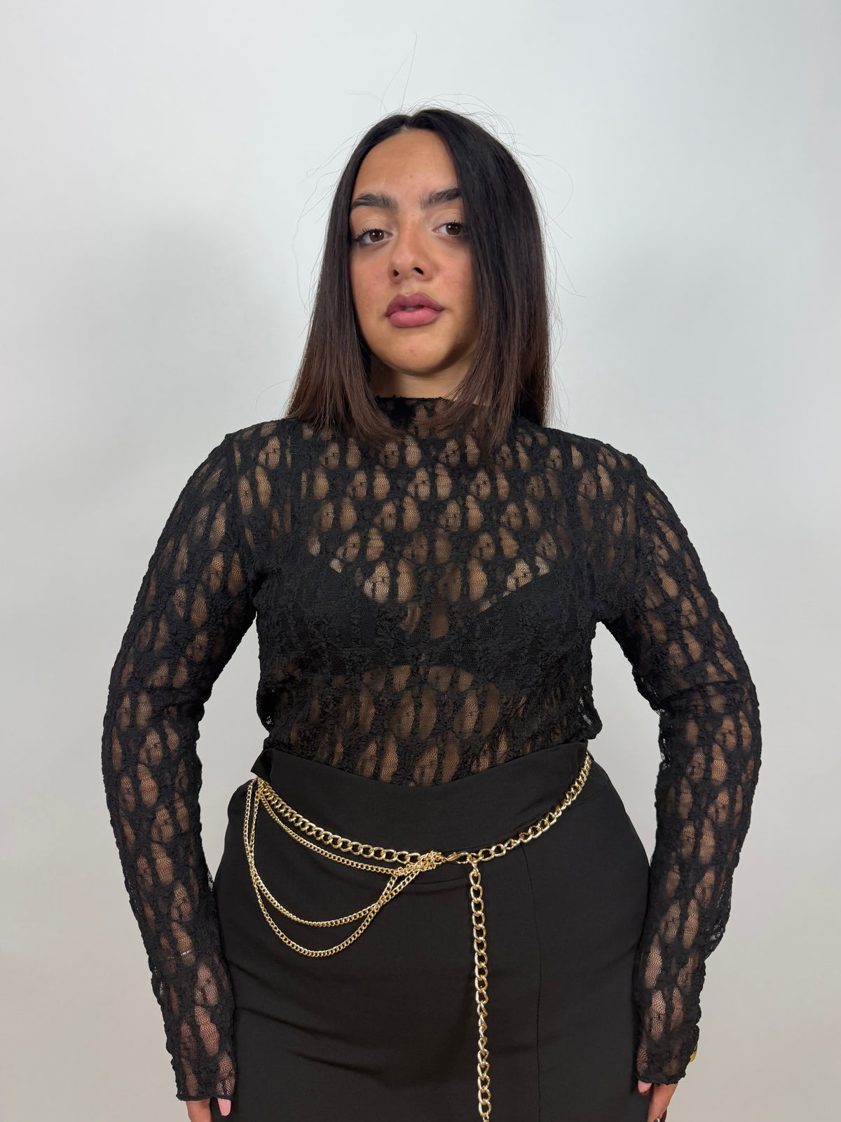 Maglia Macramè Curvy 10121