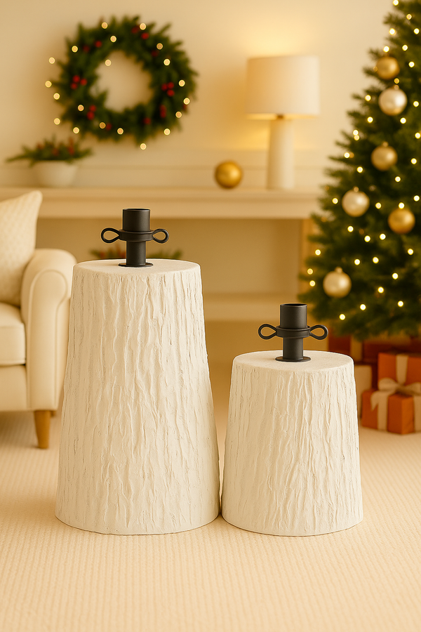 Base Tronco Bianco 33cm