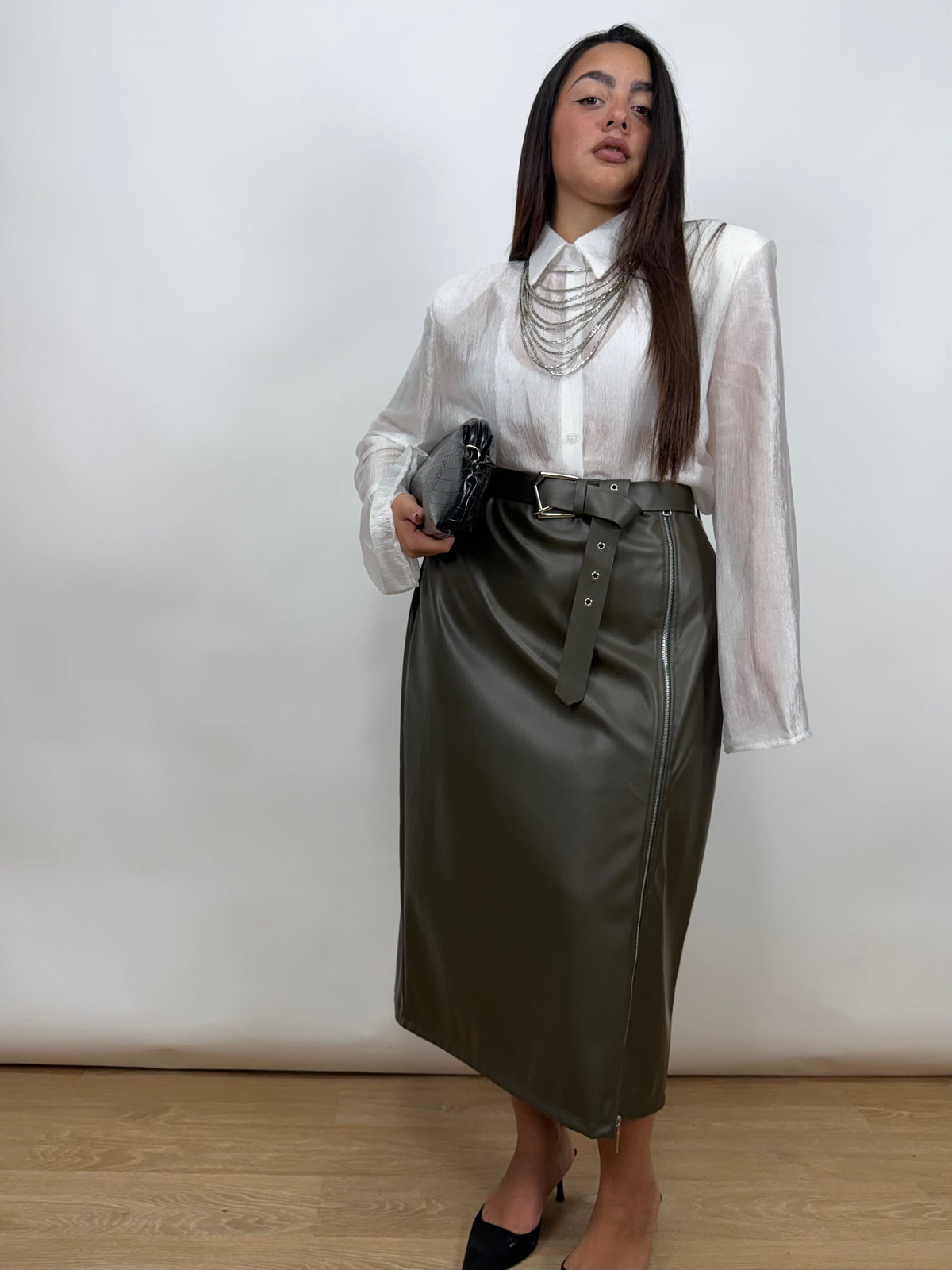 Gonna Ecopelle Curvy 260759