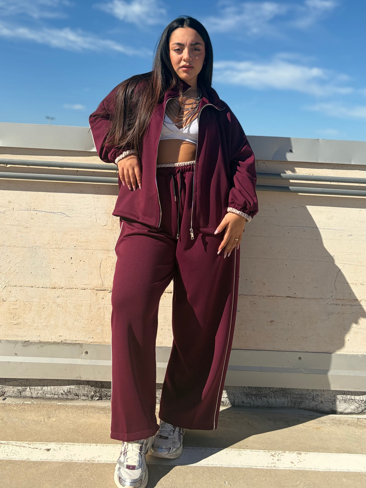 Coordinato Tuta Strisce  Curvy 2171