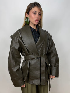 Jacket Stringhe Ecopelle