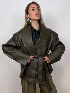 Jacket Stringhe Ecopelle