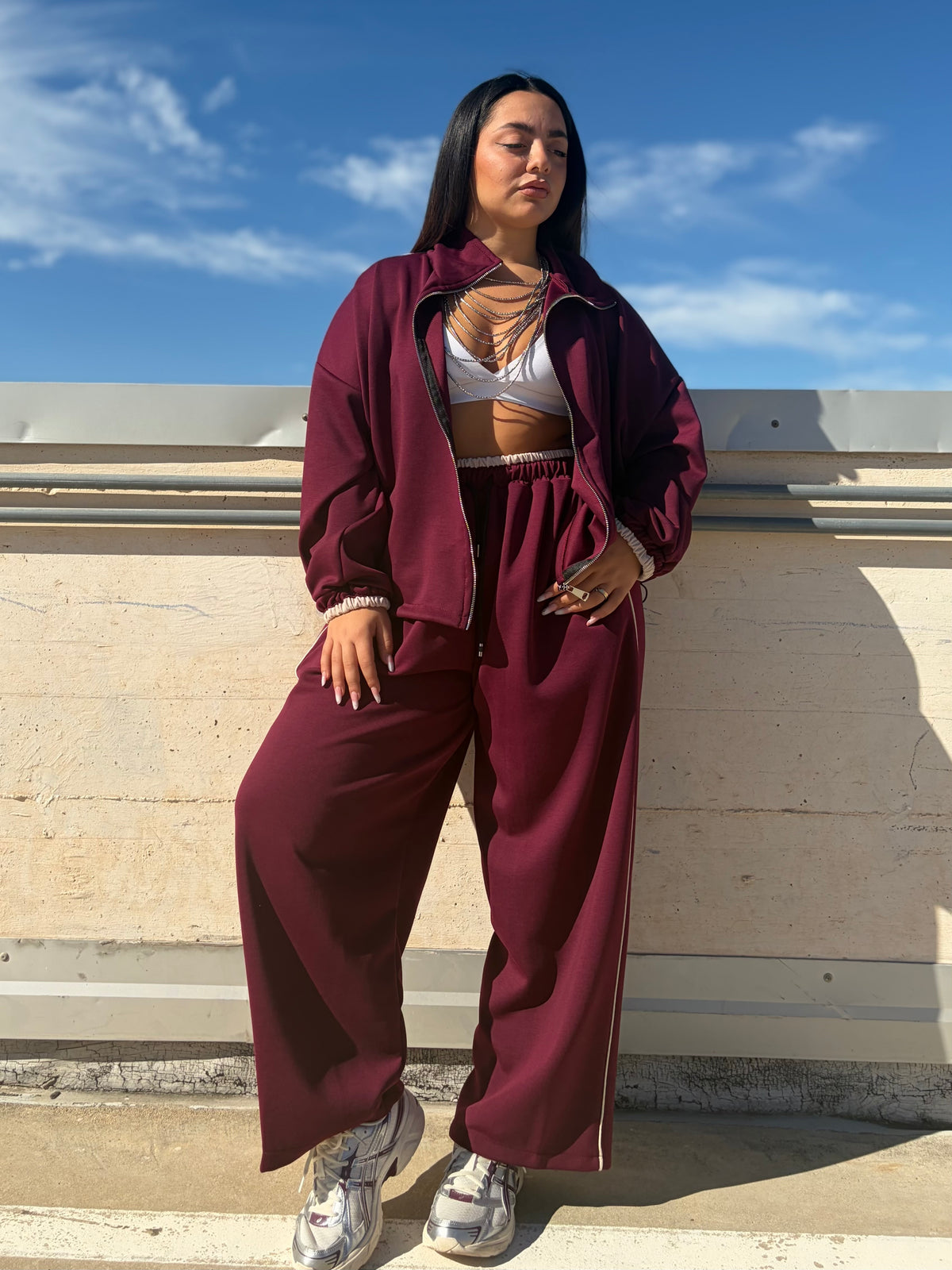 Coordinato Tuta Strisce  Curvy 2171