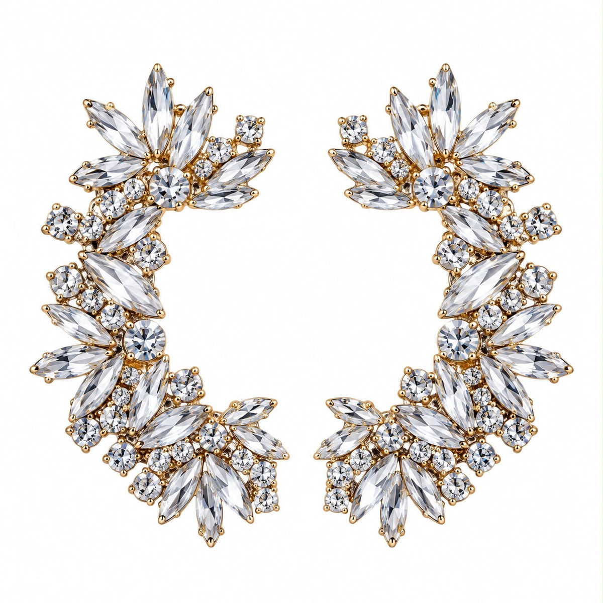 Set EarCuff Brillantinato